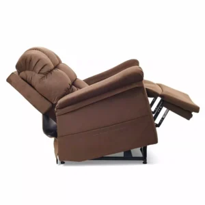 golden cloud with twilight power lift chair recliner brown side view